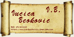 Vučica Beoković vizit kartica